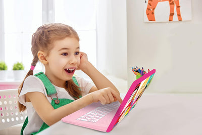 LEXIBOOK JC598DPi2 Disney Princess Lern- und Zweisprachiger Laptop Spanisch/Englisch Mädchen Spielze