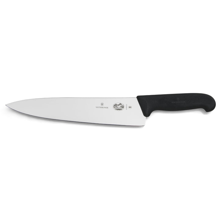 Victorinox Fibrox Kochmesser, Breites Universalmesser für Fleisch, Fisch, Gemüse und Kräuter, 25 cm,