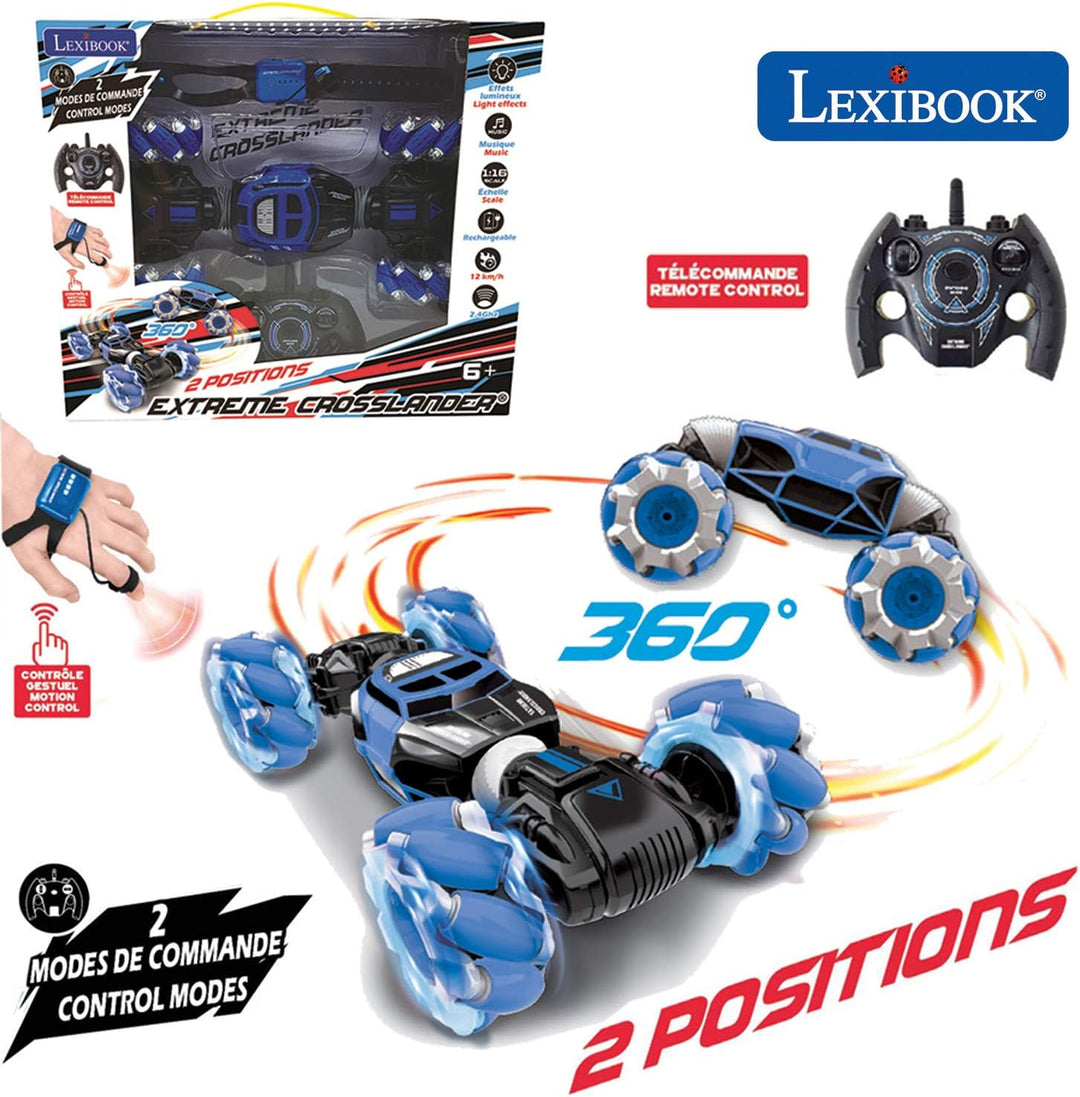 Lexibook - RC50 Extreme Crosslander leuchtendes Geländewagen mit Fernbedienung, Motion Control Armba