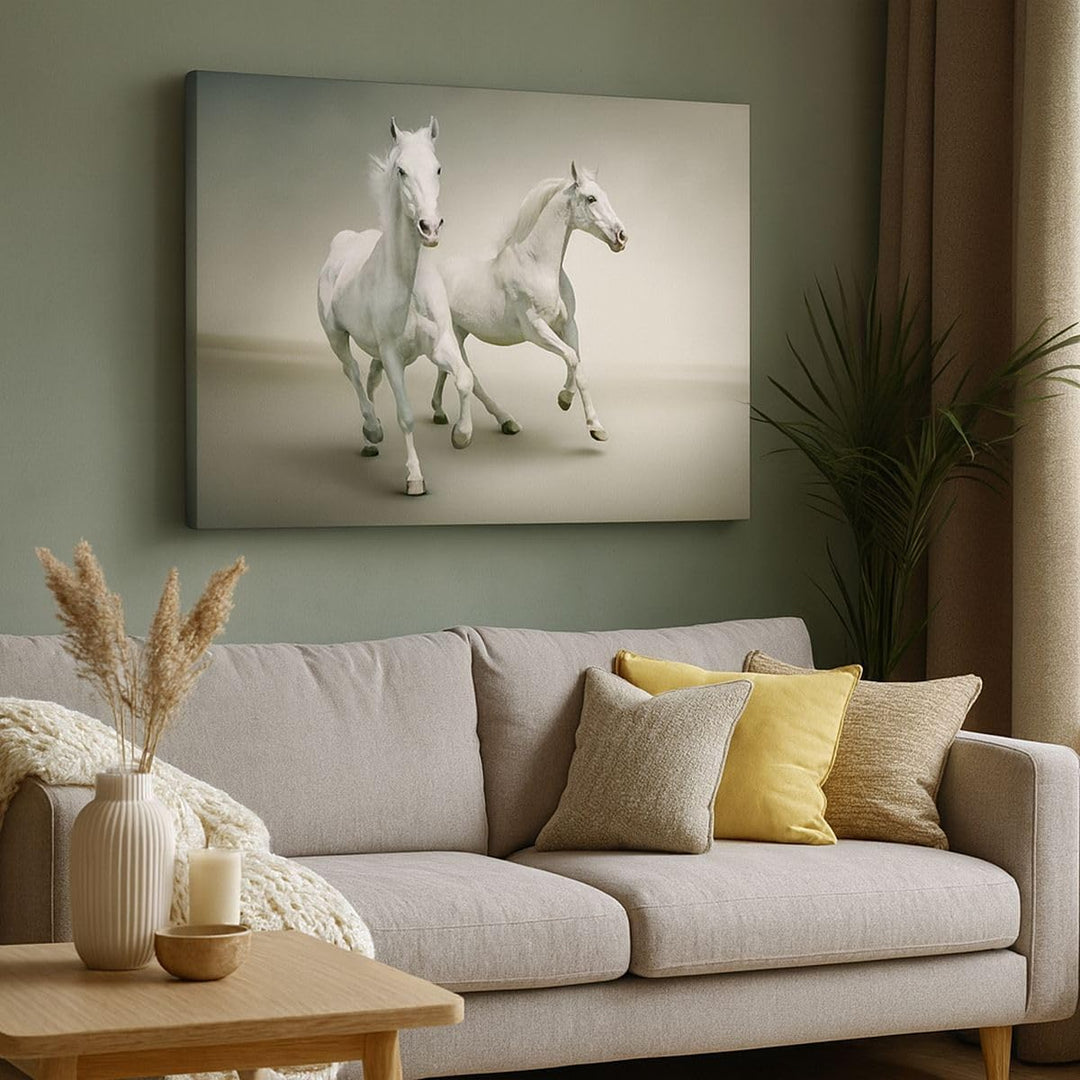 Bilder auf Leinwand Tiere araber pferd bauernhof Leinwandbild 70x50cm Wandbilder Dekoration Wohnzimm