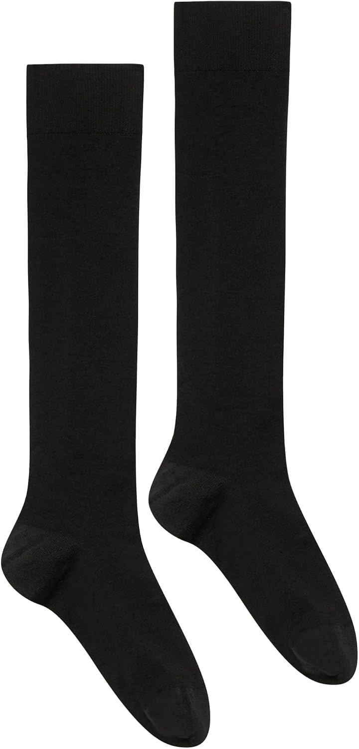Wolford Damen Merino Knee-Highs Kniestrümpfe S Schwarz (Black 7005), S Schwarz (Black 7005)