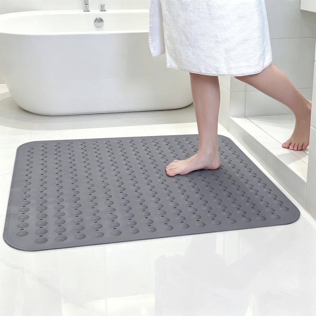 Duschmatte rutschfest 80x80 cm Gross | Dicke Antirutschmatte Dusche Quadratisch Schimmelresistent |