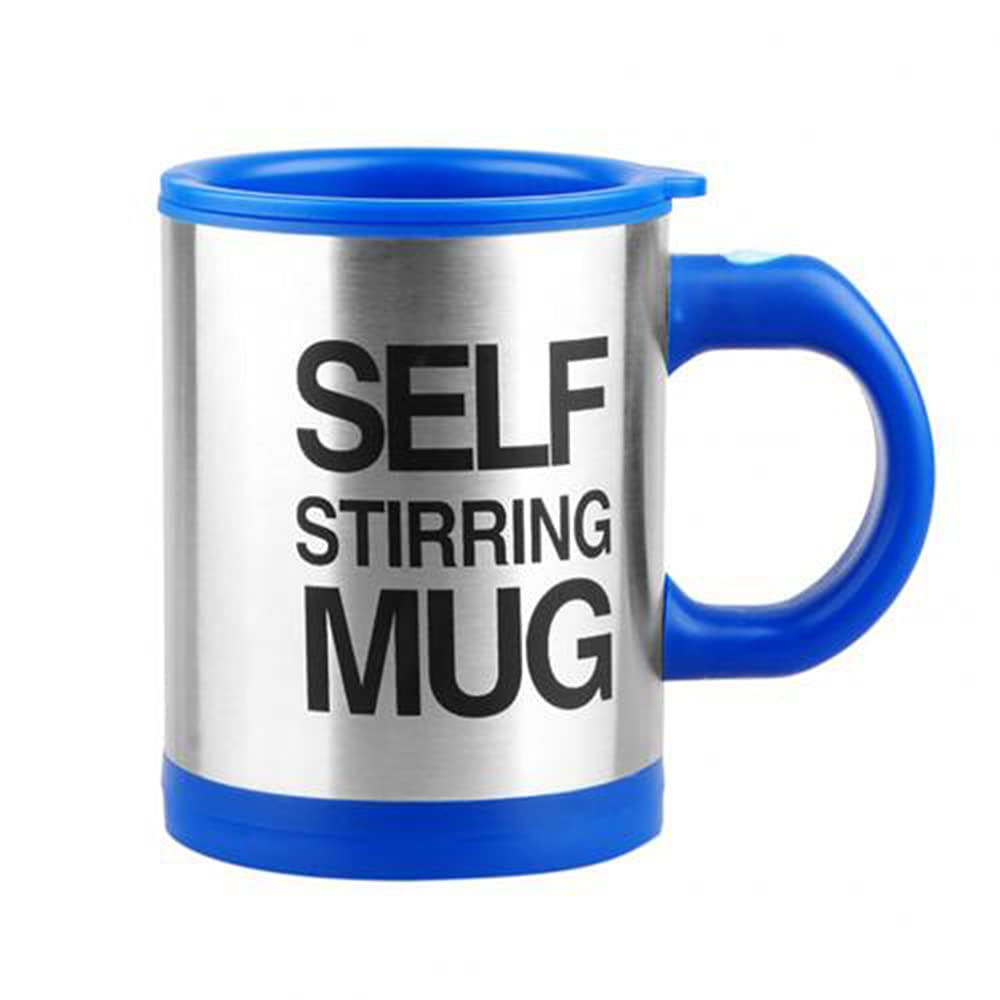 Automatischer Rührbecher, 400 ml, elektrischer Kaffee-Mixbecher für Reisen, Haushalt, Geschenk, Blau