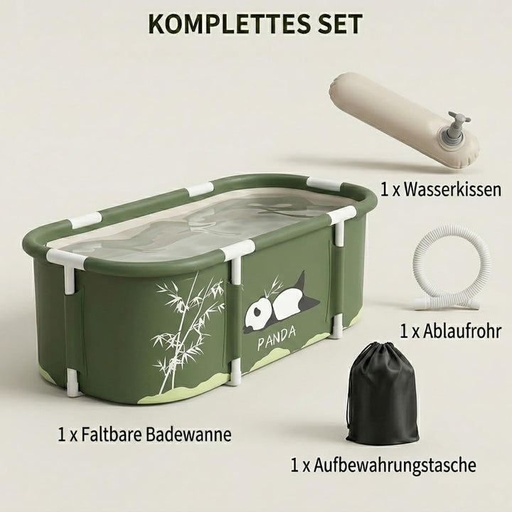 Tragbare Badewanne, Mobile Faltbare Badewanne für Dusche, Erwachsene Klappbare Plastikwanne, Spa Bad