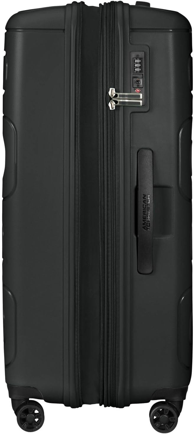 American Tourister Sunside Spinner 77 Erweiterbar, 4.5 KG, 106/118L, Schwarz (Black) Spinner L (77 c