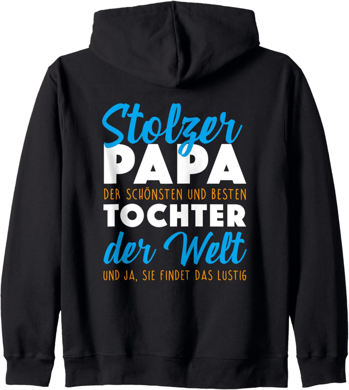Papa Tochter Outfit Lustiges Vater Geburtstag Vatertag Kapuzenjacke