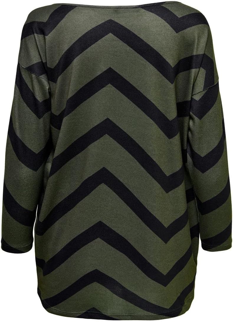 ONLY Female Top ONLELCOS Top | Top XS Deep Depths/Aop:geisha Black Zig Zag, XS Deep Depths/Aop:geish