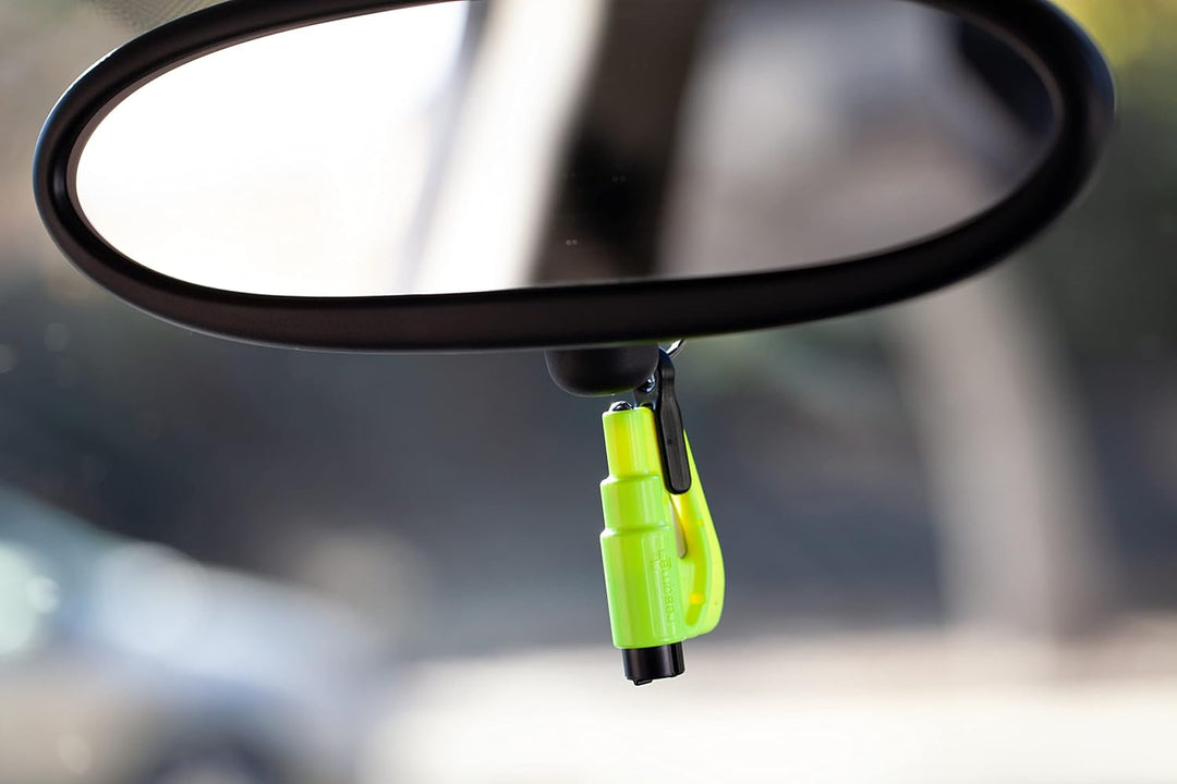 RESQME Das Original Notfall-Schlüsselanhänger Auto Fluchtwerkzeug, 2-in-1 Gurtschneider und Fensterb