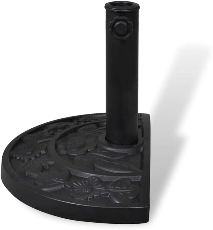 vidaXL Sonnenschirmständer Halbrund 9 kg Schirmständer Schirmhalter Ständer Default Title, Default T