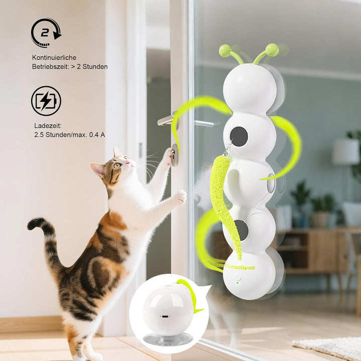 Interaktives Wurm Katzenspielzeug, Interaktives Wurm Katzenspielzeug für Katzen, Smart Motion Intera