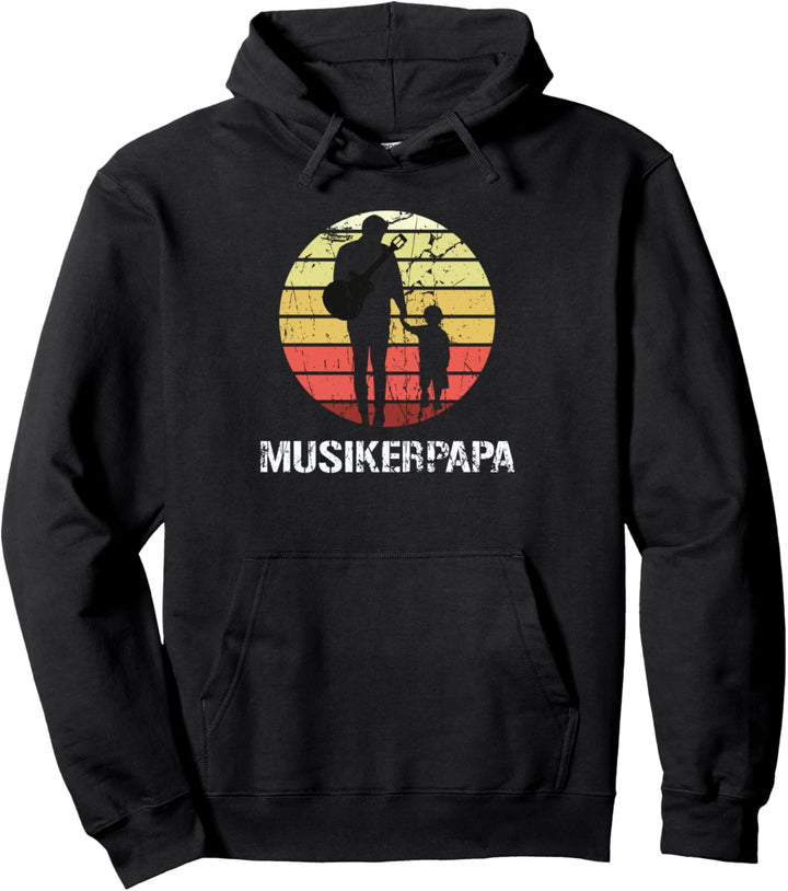 Musikerpapa, Gitarrenpapa - Design für Papas, Väter, Musiker Pullover Hoodie