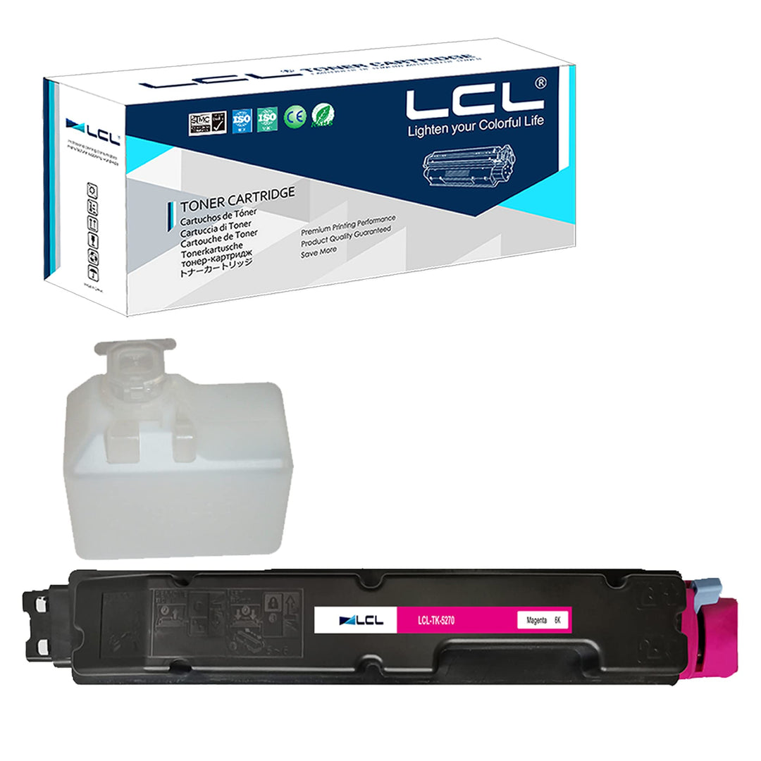 LCL Kompatibel Toner TK5270 TK-5270 TK5270M TK-5270M 1T02TVBNL0 (Magenta) Ersatz für Kyocera Ecosys