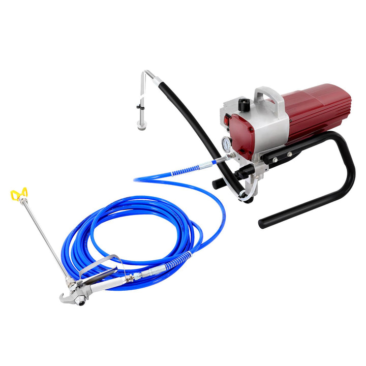 Farbsprühgerät Airless Farbsprühsystem Hochdruck Farbspritzgerät Lackiergerät mit Manometer und Dich