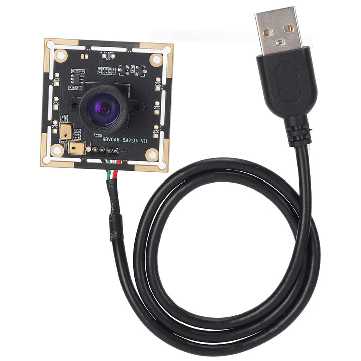 Walfront USB Kameramodul 5MP 2592 X 1944 30FPS USB2.0 Mini Webcam Board 100° Weitwinkel OV5693 Chip