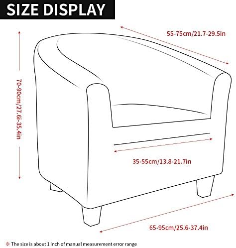 CHNSHOME Sesselbezug cocktailsessel sesselhusse tullsta sesselbezug Clubsessel Sesselüberwurf 2 Stüc