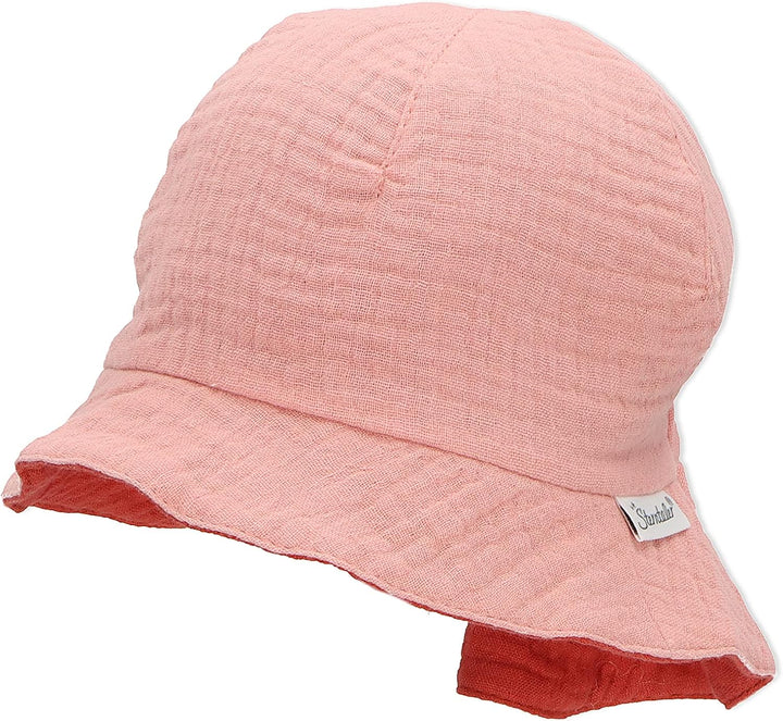 Sterntaler Mädchen Sonnenhut Zum Wenden Red Hut 45 zartrosa, 45 zartrosa