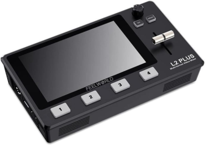 FEELWORLD L2 Plus Multi-Kamera-Video-Mixer-Umschalter 5,5" LCD-Touchscreen 4 x HDMI-Eingänge PTZ-Ste