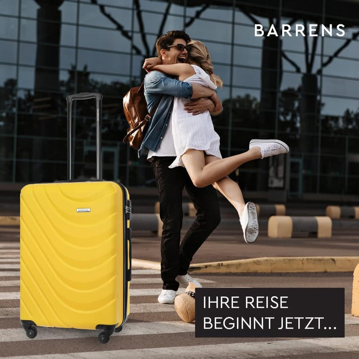BARRENS Mittel Koffer | Aufgabegepäck | 67x46x26 cm | 63 L | Hochschlagfestes ABS-Material | Chiffri