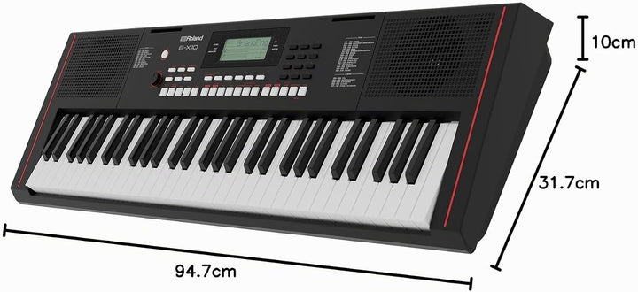 Roland E-X10 Keyboard | 61-Tasten Piano, perfekt für Einsteiger &amp; Unterricht | 600+ Sounds | Stereo-