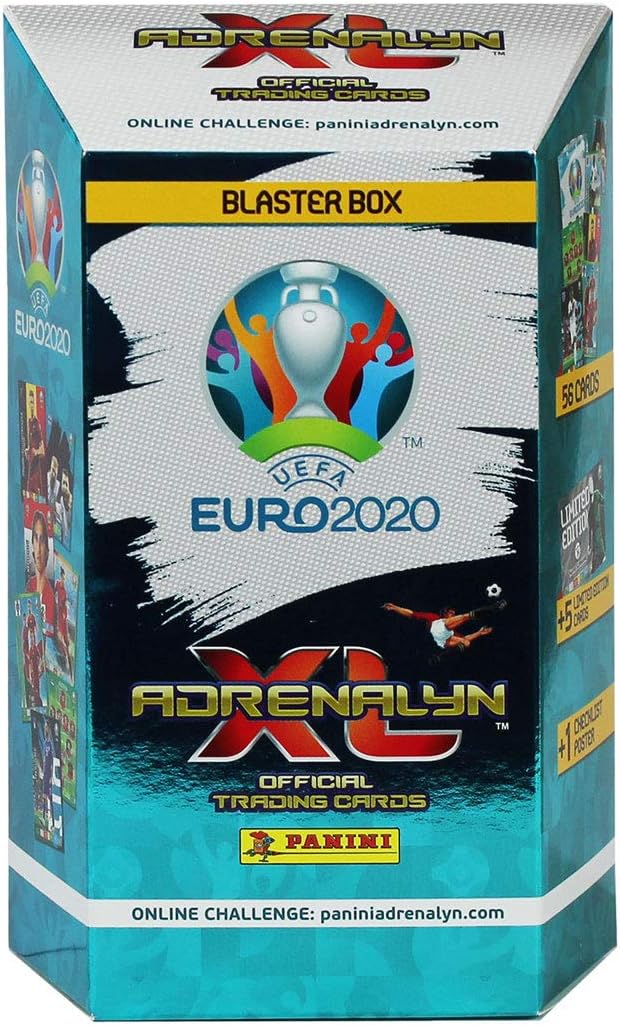 Sammelkarten Panini UEFA EURO 2020 Adrenalyn XL TC, Blaster Box , 7 Booster, 5 LE Cards (Thorgan Haz