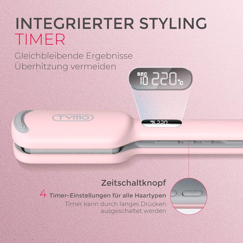 TYMO ROVY Compact Welleneisen für haare, Lockenstab grosse Locken geeignet für Anfänger, Sofortiges