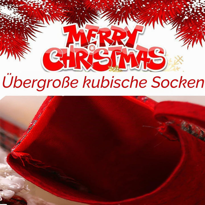YIMINI 4 Stück Christmas Stocking Gross,Hängende Weihnachtsdeko,Nikolausstrumpf Personalized,Befülle