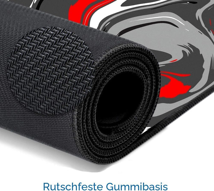 Grosser Mauspad für Schreibtisch - Gaming-Mauspad mit genähten Kanten, Nicht rutschender Unterlage,