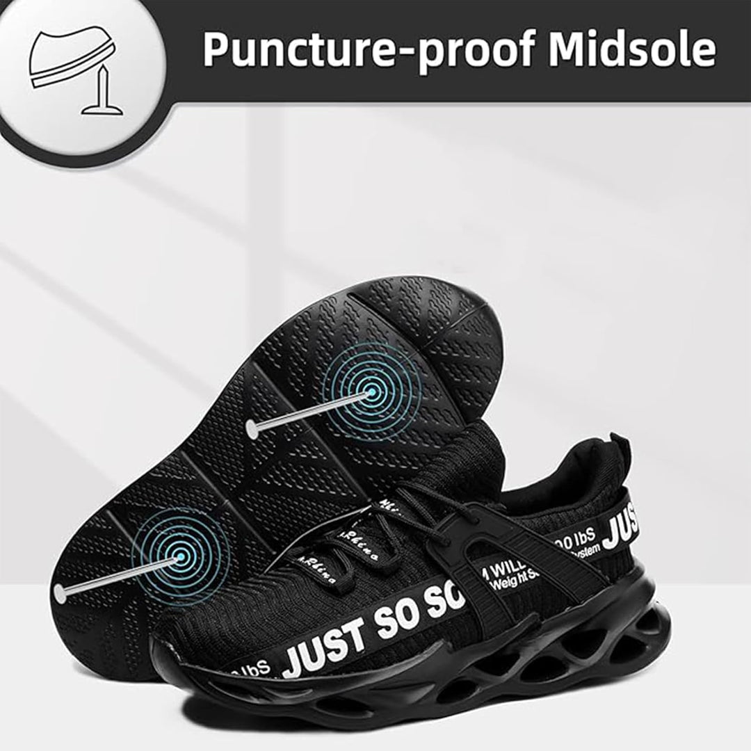 Furuian Sicherheitsschuhe Herren Damen Leicht Arbeitsschuhe Herren sportlich Atmungsaktiv Sneakers m