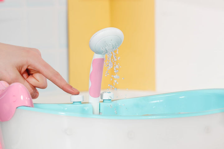 Baby Born Bath 835784 - Puppenzubehör von 36 und 43 cm mit Licht- / Soundeffekten, inklusive Kissen