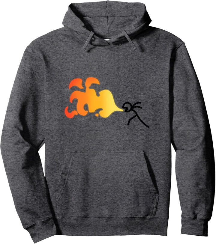 Herren Design Strichmännchen Animation Pullover Hoodie