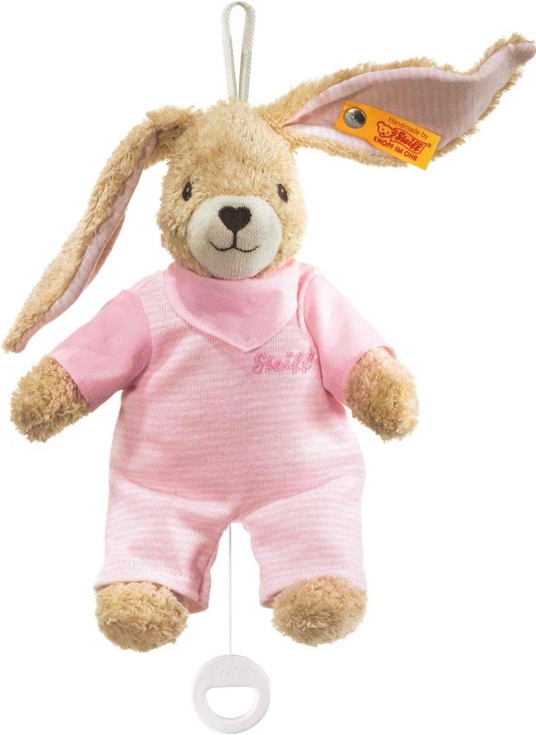 Steiff 237584 Hoppel Spieluhr 20 rosa Hase, Medium, Rosa