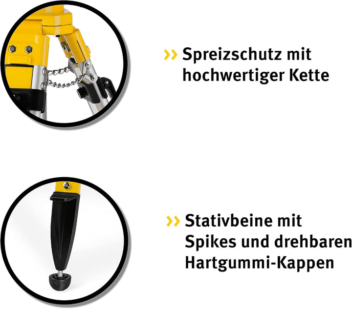 STABILA Kurbelsäulen-Baustativ BST-K-XL, 118 – 300 cm 118-300 cm, 118-300 cm