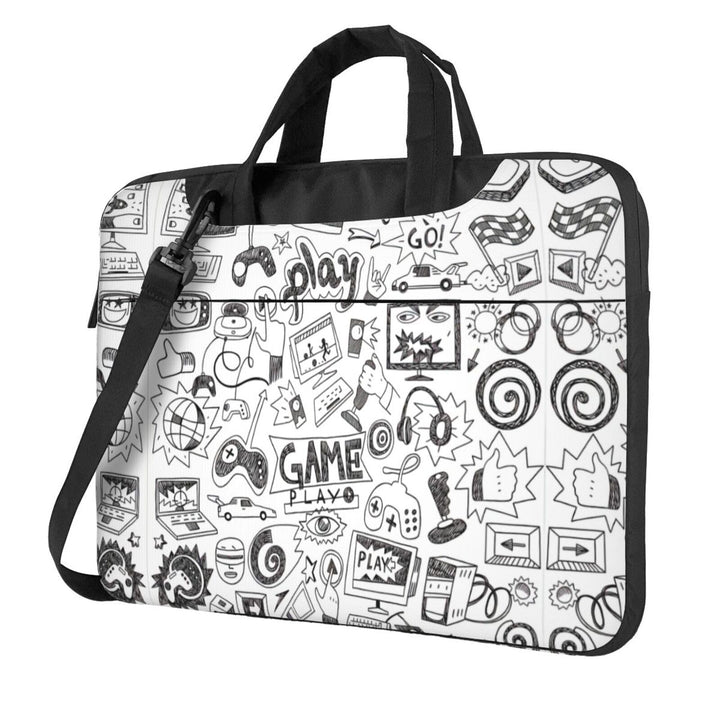 Praktische Laptoptasche mit Videospiel-Aufdruck für Jungen – stilvolle Kuriertasche &amp; Laptop-Umhänge