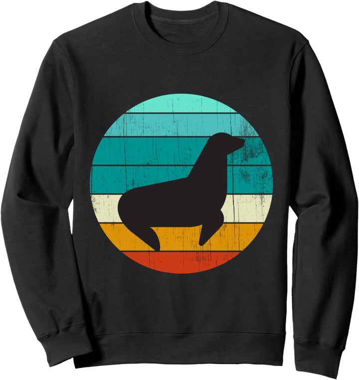 Vintage Siegel Sonnenuntergang Retro Sonne Bunt Sommer Sweatshirt