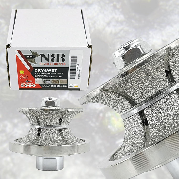 NBB Diamant-Profilscheibe Diamantfräser Fräsbohrer Trennreibahle Profilierungs-Bit für Porzellan Fli