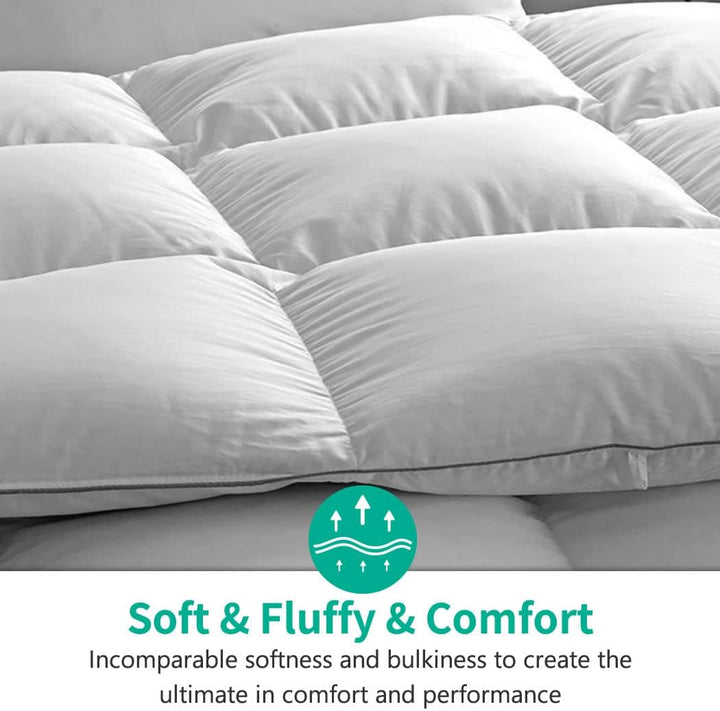 APSMILE Winter Bettdecke 240x260cm, Gänse Daunendecke 240x260 cm, Hotel Collection Duvet, Geeignet f