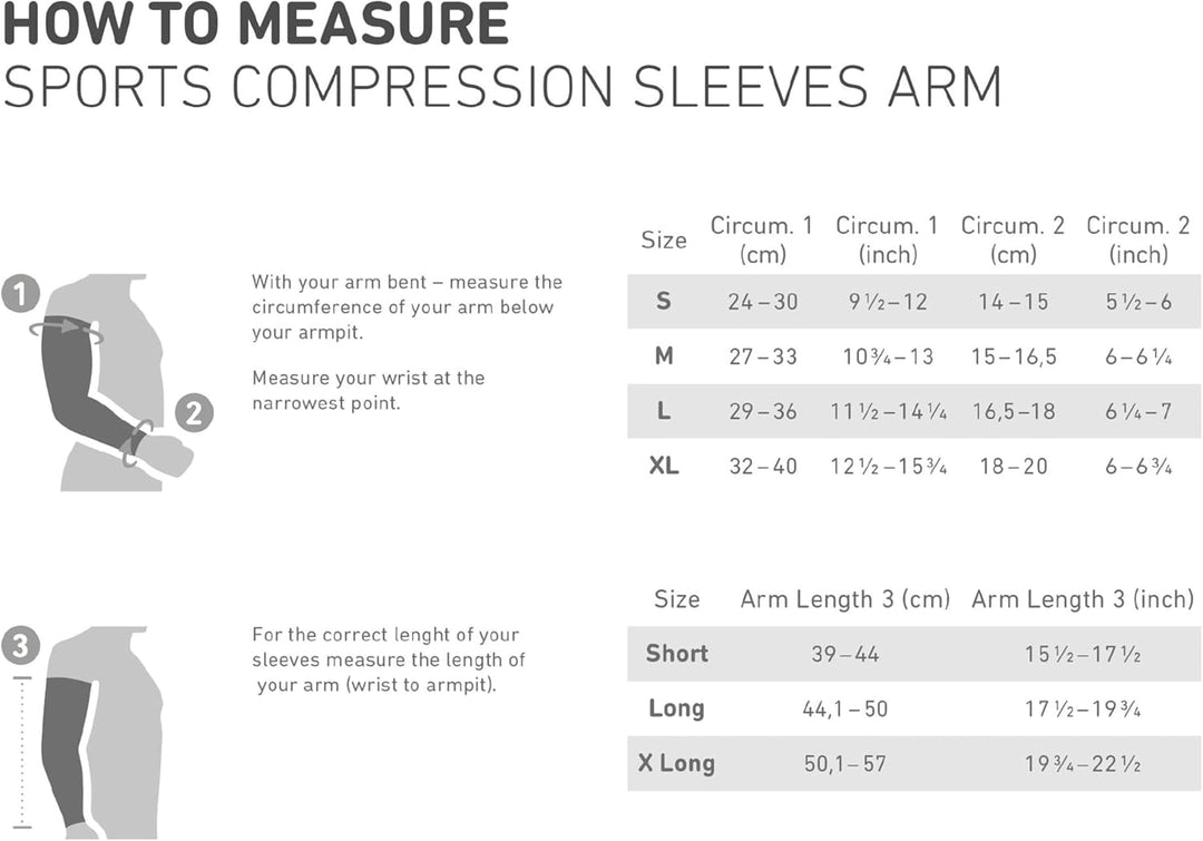 BAUERFEIND Arm Sleeve „Compression Sleeves Arm“, 1 Paar Armlinge, Armstulpen, M Lang, Weiss Weiss M