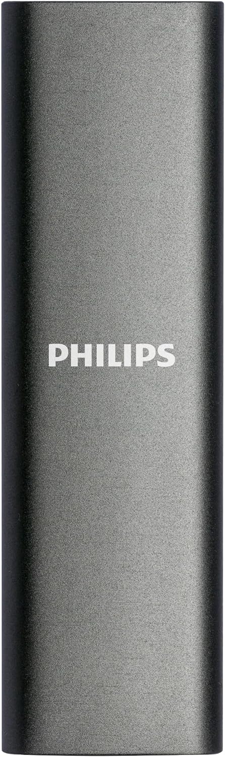 Philips Portable Externe SSD 250 GB - Ultra Slim SATA Ultra Speed USB-C - USB, leesbare snelheid tot