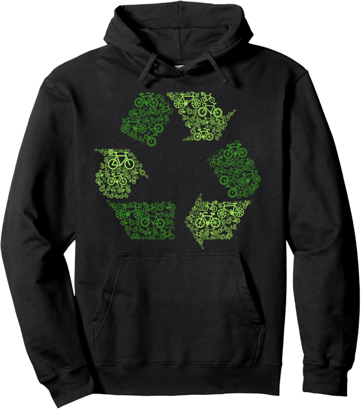 Recycling aus Bikes Bike Lover Pullover Hoodie