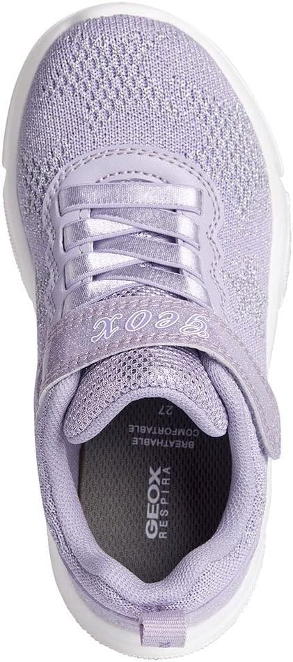 Geox Mädchen J Aril Girl Sneaker, Lilac