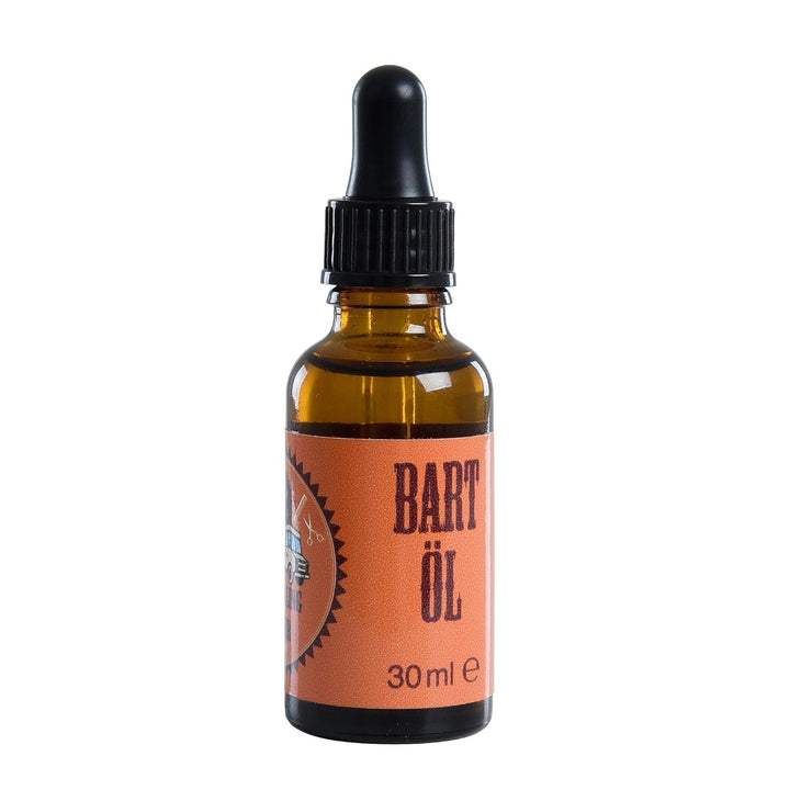 ESTEXO Bartöl Bartpflege Bart Öl 30 ml Marc the Rolling Barber Glasflasche mit Pipette, Bart Öl
