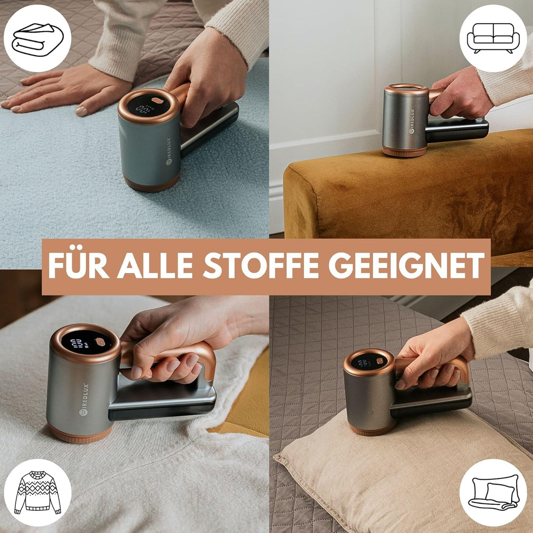 Fusselrasierer Elektrisch WiredLux - Wiederaufladbarer Fusselentferner für Kleidung & Möbel - Einste