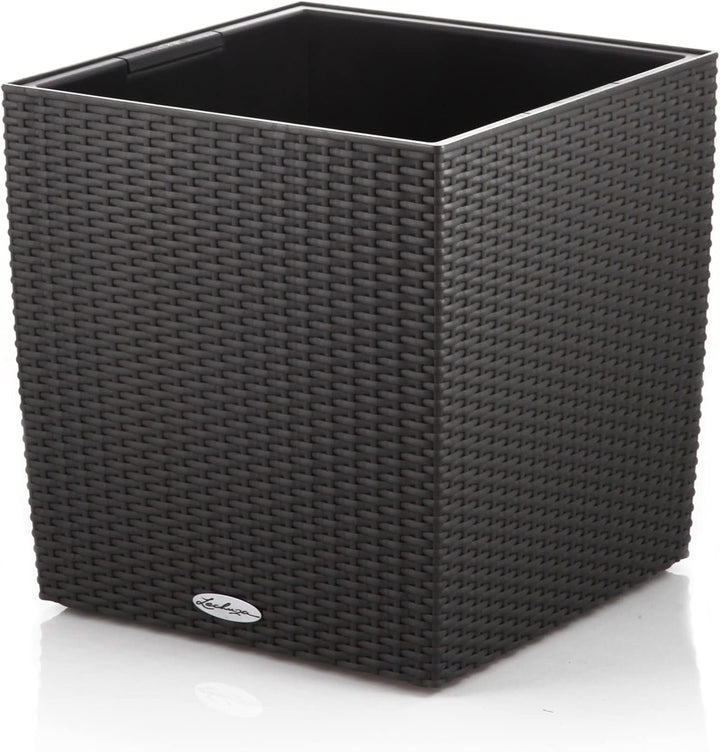 Lechuza "Cube Cottage 40" Pflanzgefäss mit ERD-Bewässerungs-System, Granit, 40 x 40 x 40 cm & Cube C