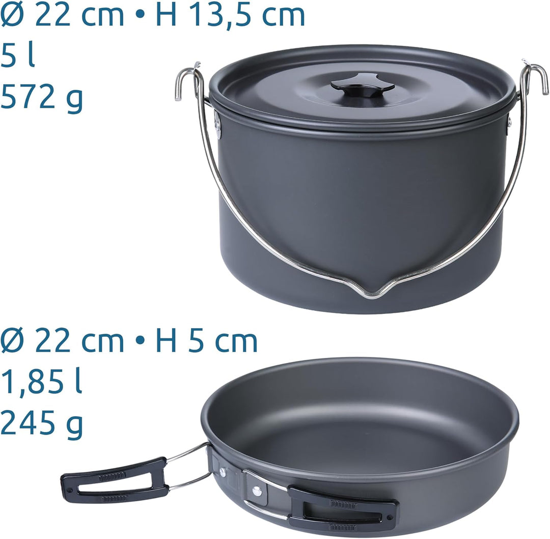 your GEAR Ranger Pot & Pan - Kochgeschirr mit Topf, Pfanne, Deckel - Erweiterungsset zum Ranger V Se