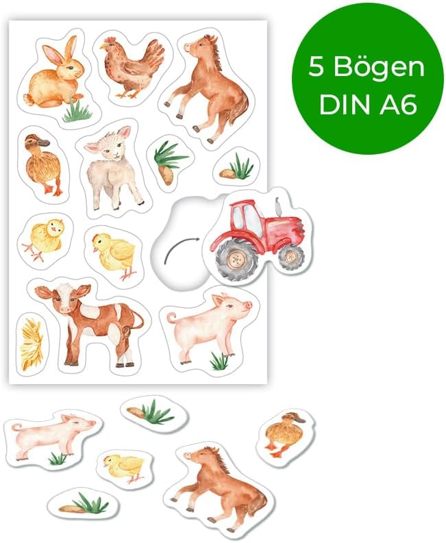 Party-Set zum Geburtstag für 12 Personen - Tischkarten, Tischunterlagen, doppelseitige Girlanden und