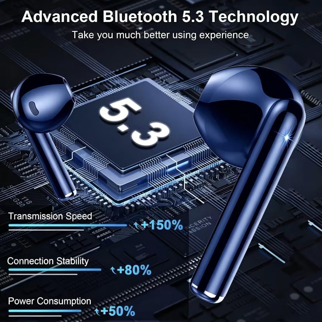 Drsaec Bluetooth Kopfhörer, 2026 Neu 6D Tiefer Bass In Ear Kopfhörer Kabellos Bluetooth 5.3 Kabellos