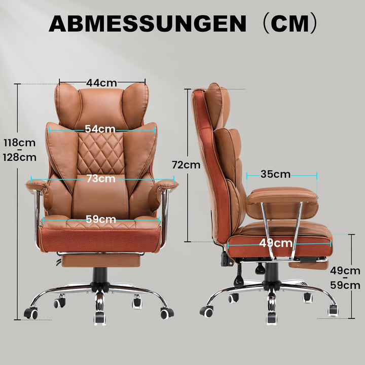 GTPLAYER Gaming Stuhl, Bürostuhl mit Taschenfeder-Lendenwirbelstütze, breiter Büro-Computersessel mi