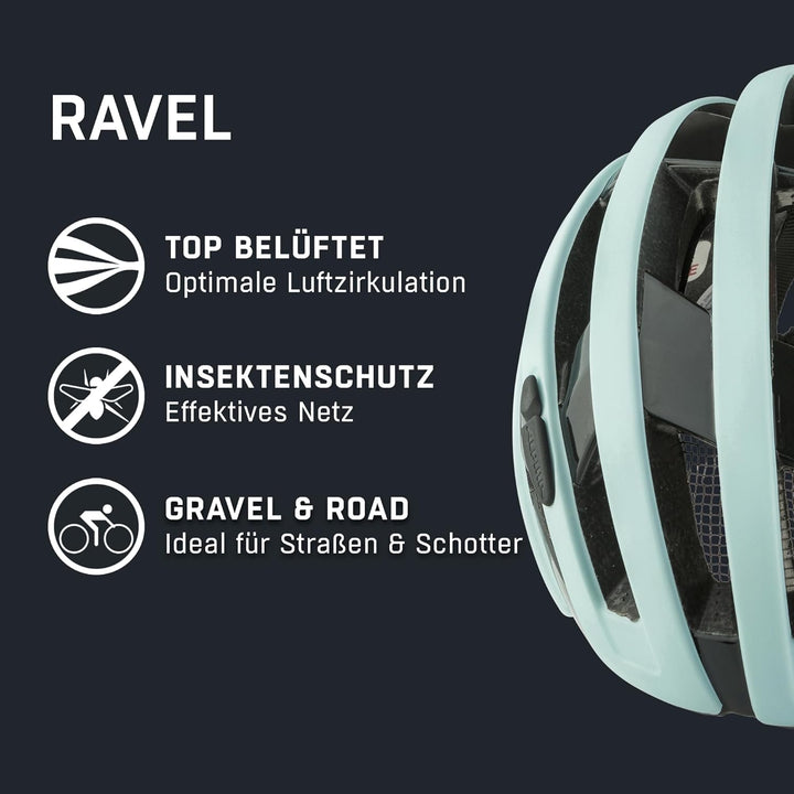 ALPINA Ravel Helm blau 51-56 cm, 51-56 cm