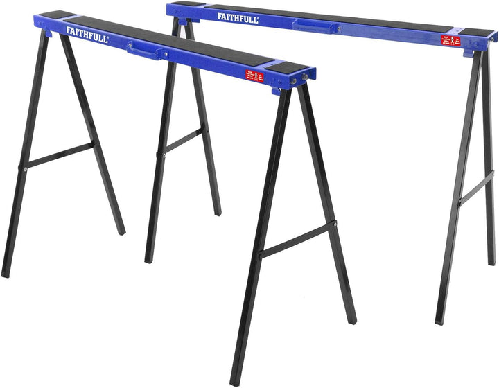 Faithfull - Stahl Böcke (Set 2) Höhe: 31, der Länge x 39in Gewicht 4in - FAITRESTLES