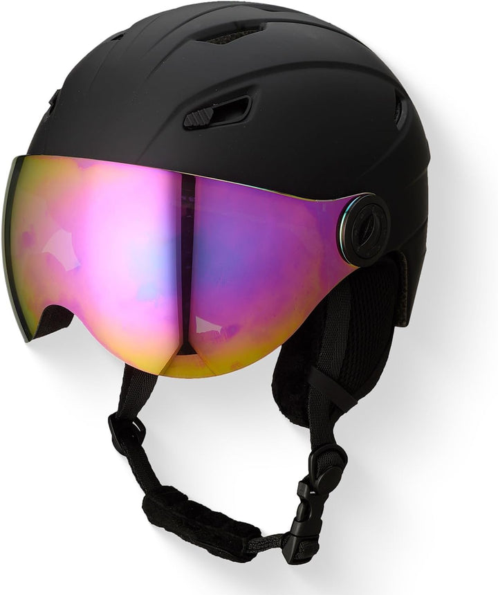 GOOFF Speed Skihelm mit Visier - Helm mit Belüftung und Schutz – Leichtgewicht und Renn-Design – int